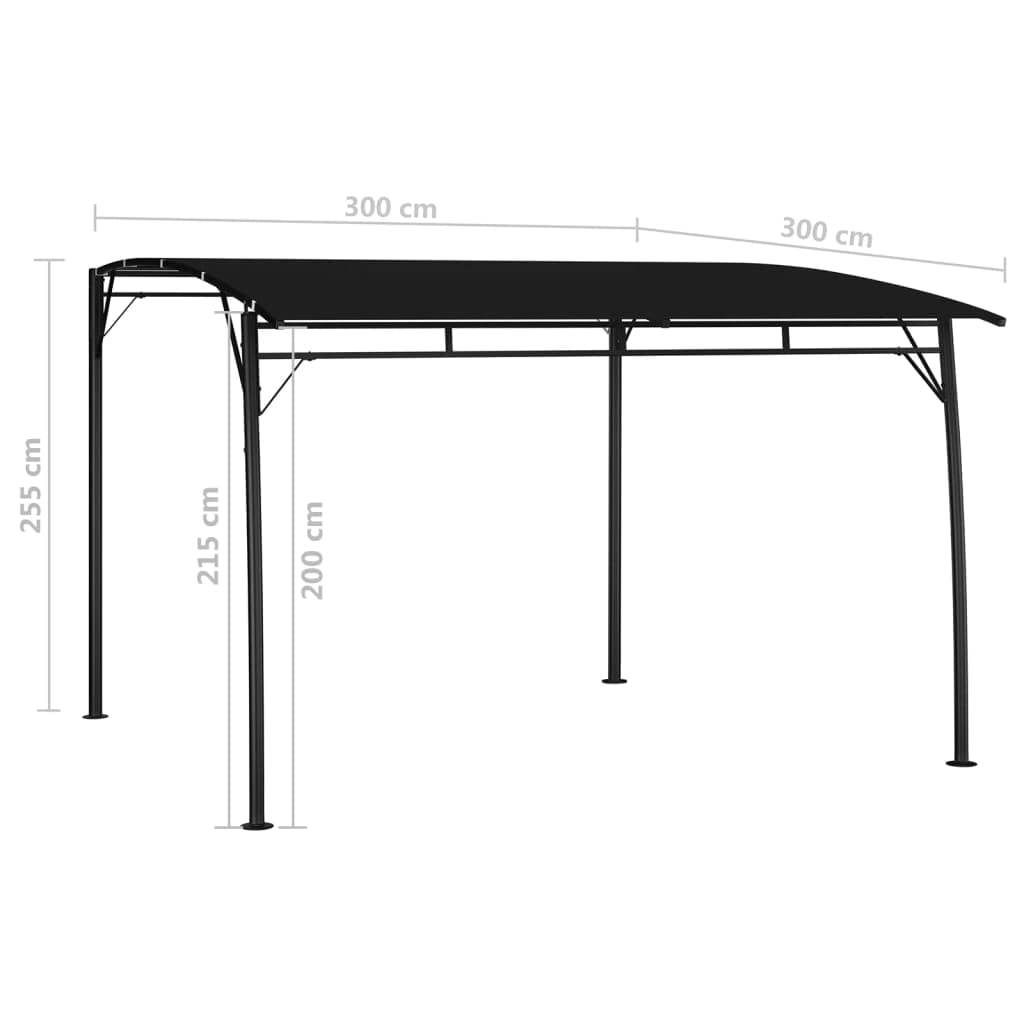 Canopy Tent 118.1"x118.1"x100.4" Anthracite J672