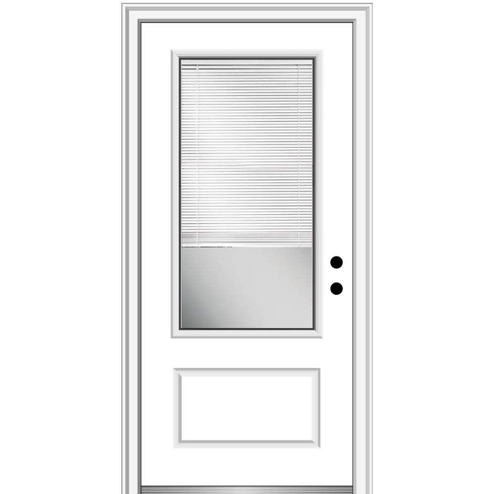 Primed Fiberglass Prehung Door 36" x 80" U605899