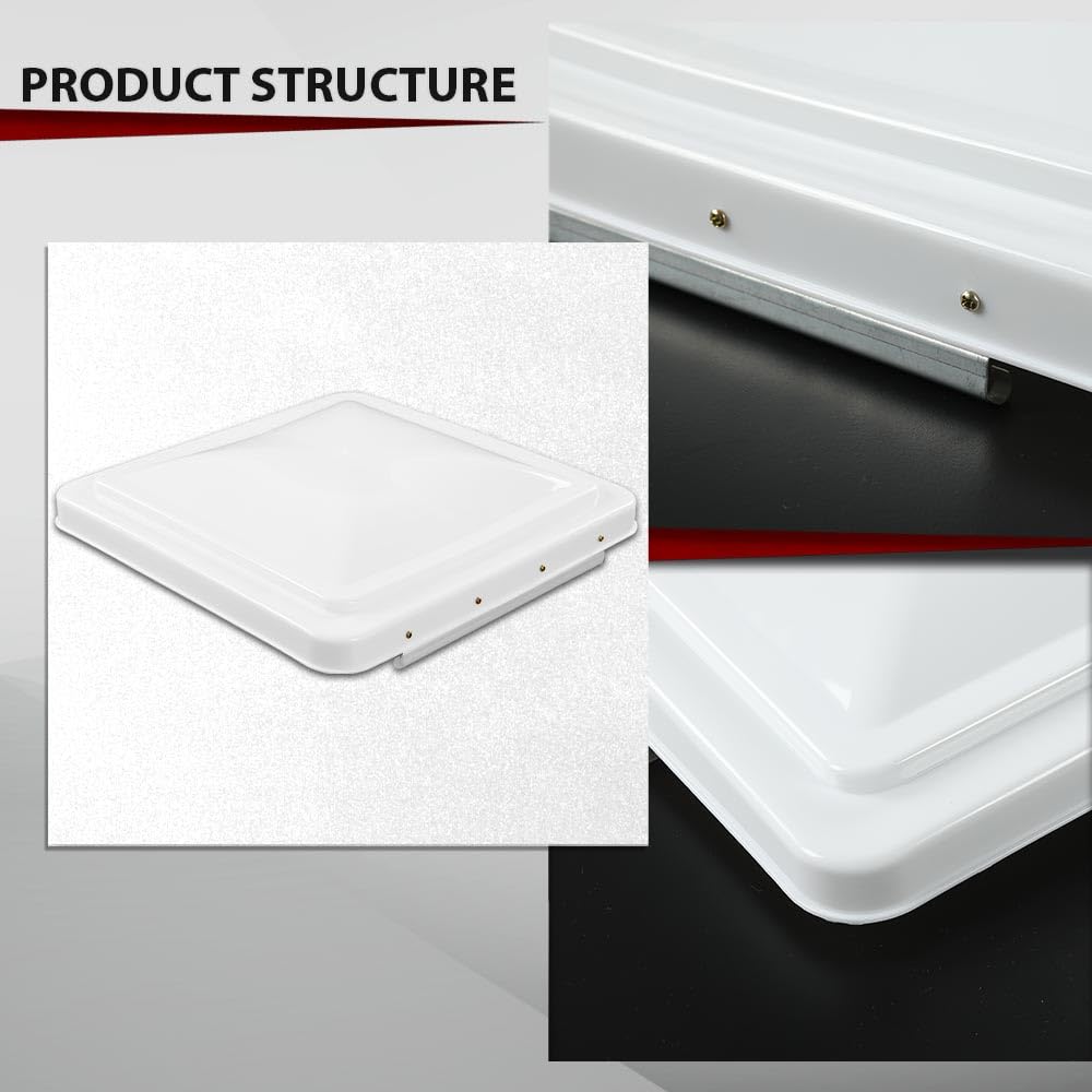 14" x 14" Replacement Roof Vent Cover 3PCS White E48087