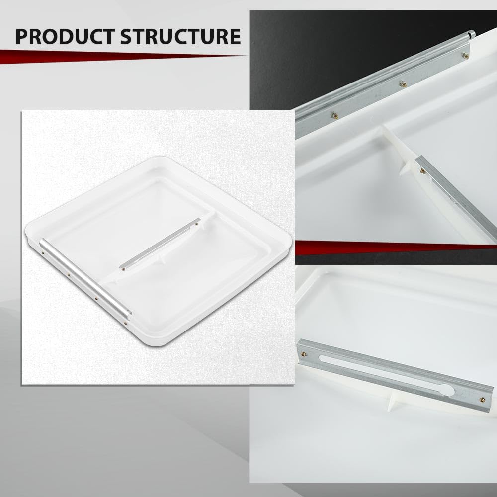 14" x 14" Replacement Roof Vent Cover 3PCS White E48087