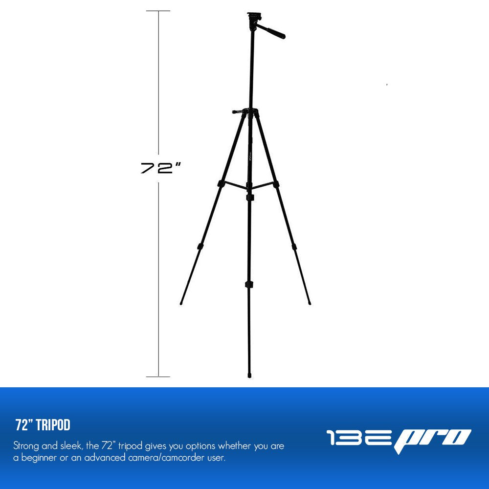 72-inch Tripod with Bubble Leveling and Carrying Case V6854
