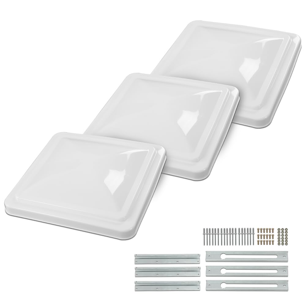 14" x 14" Replacement Roof Vent Cover 3PCS White E48087