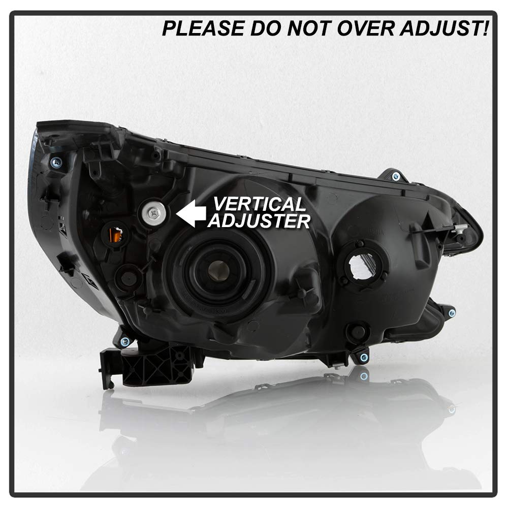 Black Housing Headlights Assembly Pair Q4989