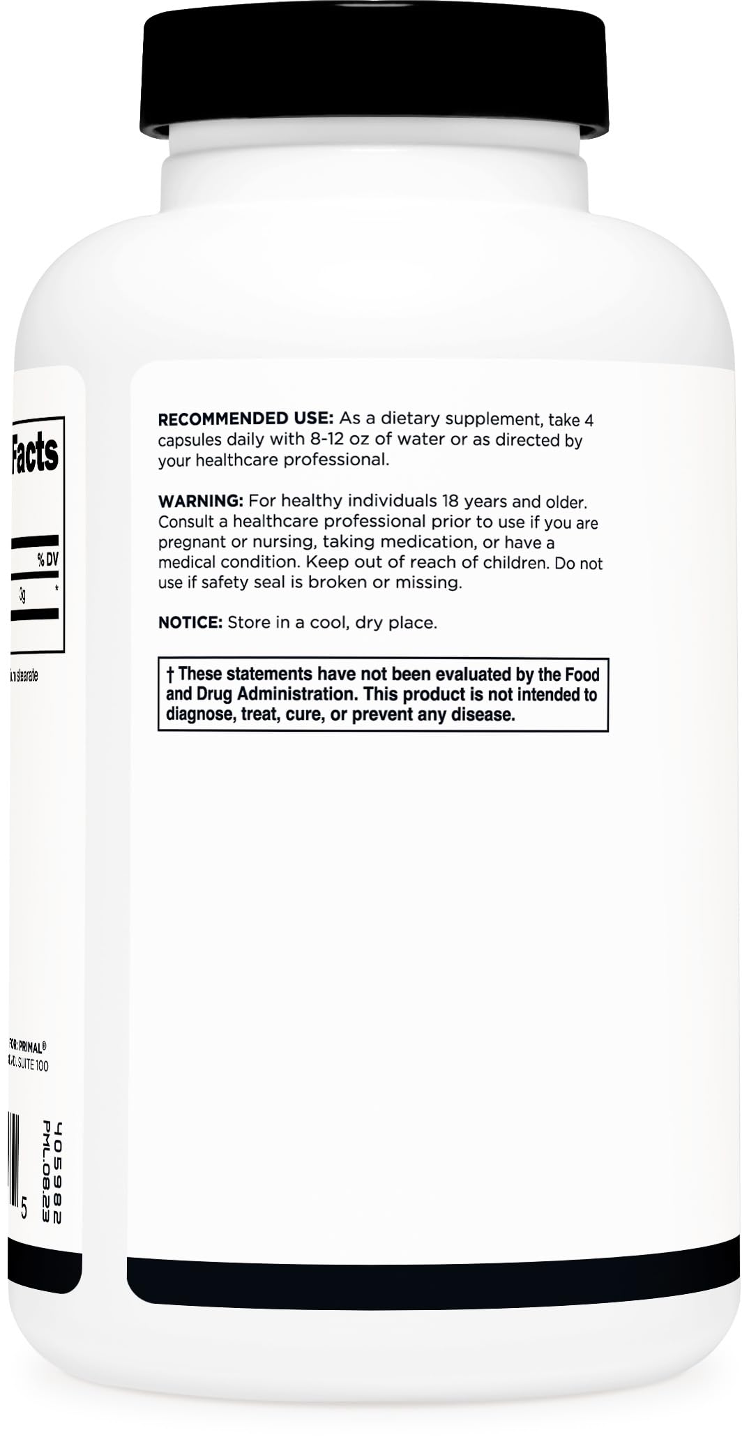 Creatine Monohydrate Capsules 3,000mg 180 Capsules Gluten-Free W375