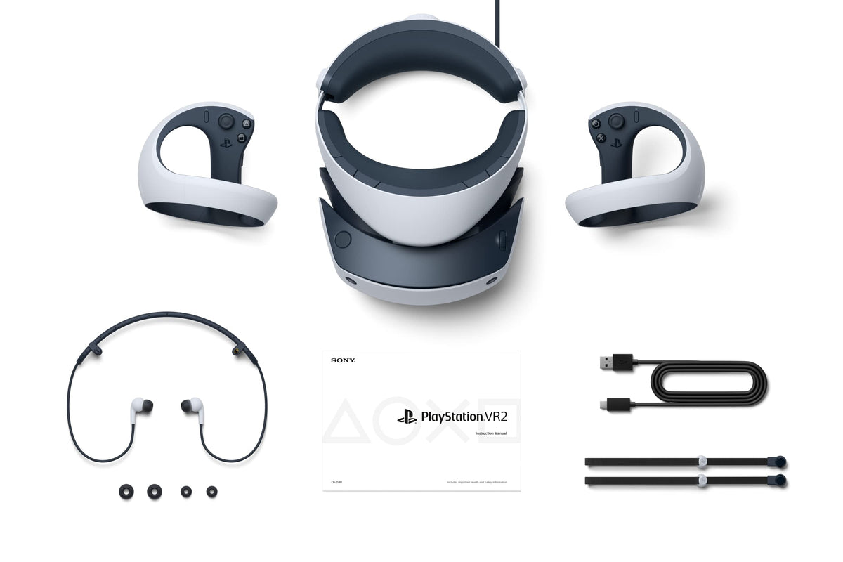 White VR2 Headset and Controllers I4930