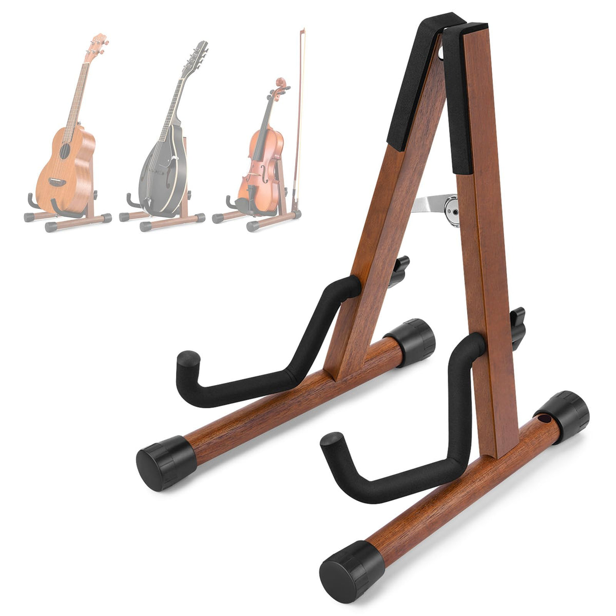 Wood Ukulele Stand Folding Floor Stand Q476044