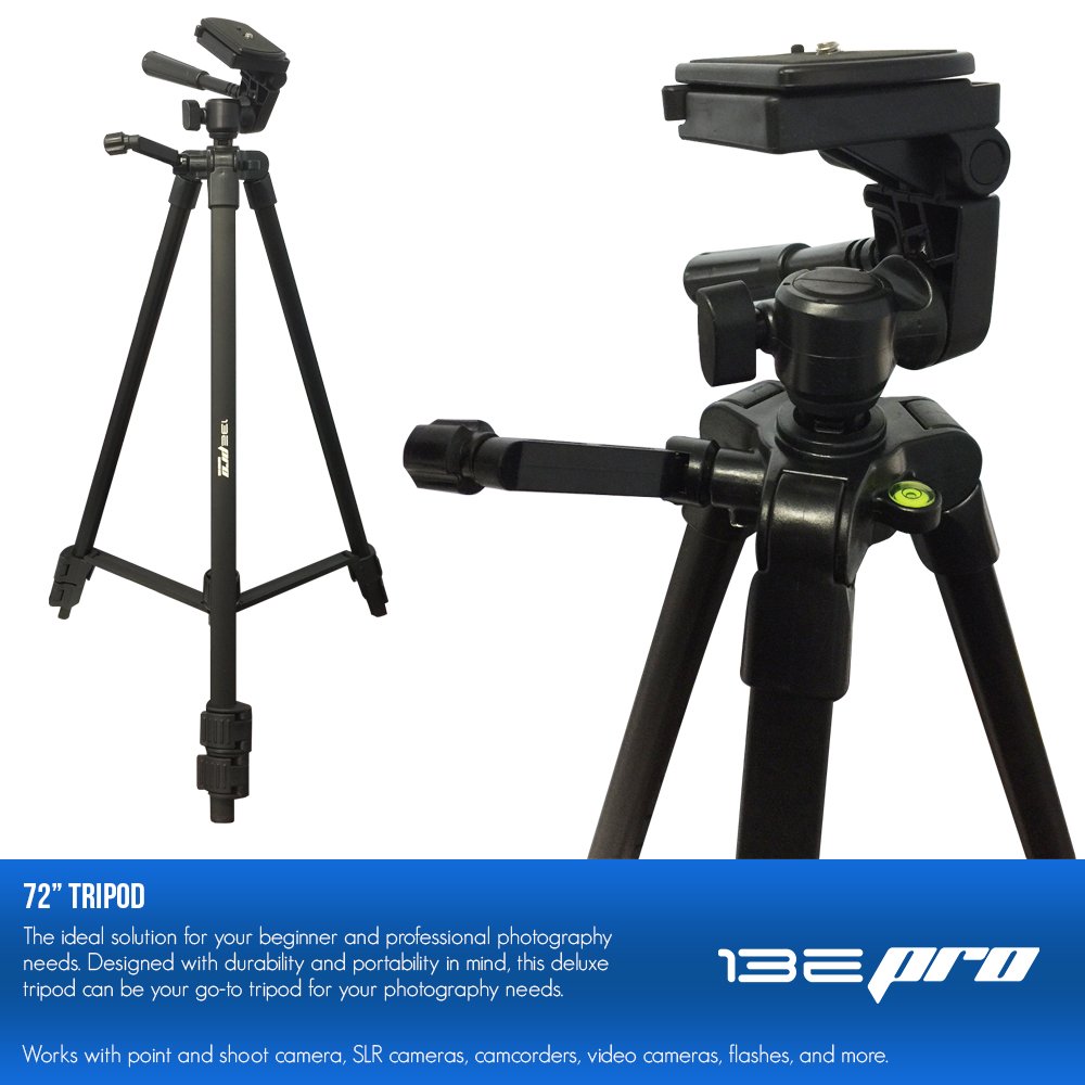72-inch Tripod with Bubble Leveling and Carrying Case V6854