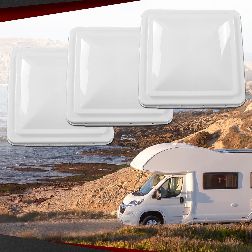 14" x 14" Replacement Roof Vent Cover 3PCS White E48087