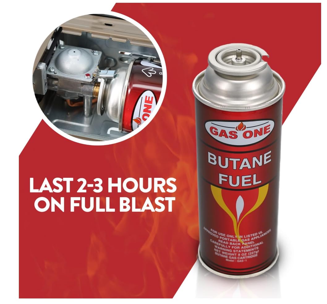 Butane Fuel Canisters 12 Count R445