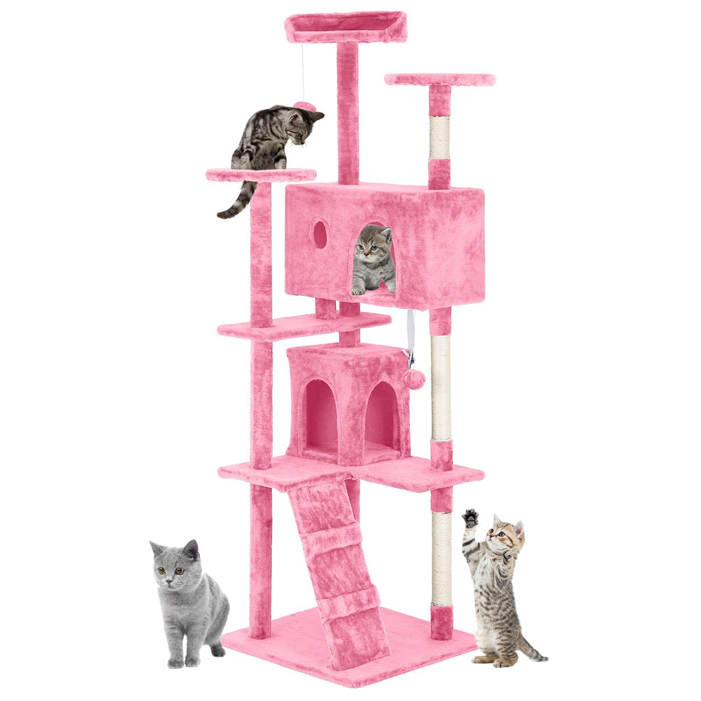 70in Cat Tree Tower with Scratching Post T5429