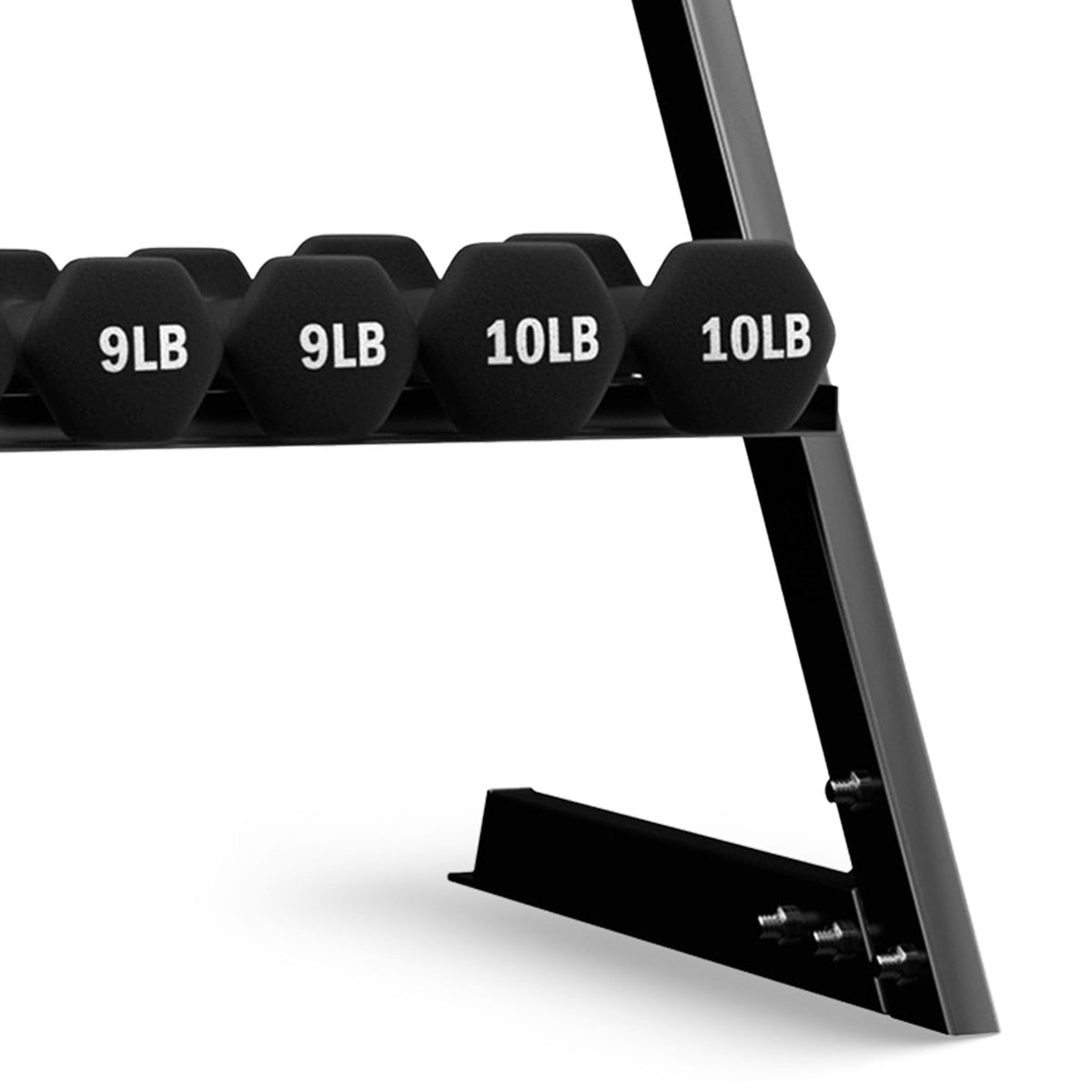 Neoprene Coated Iron Dumbbell Set with Stand Z9357