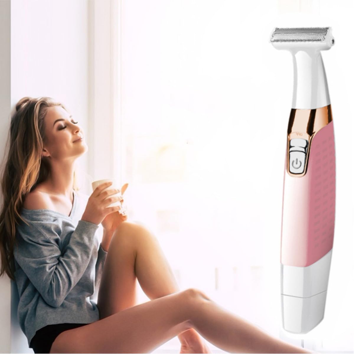 Pink Portable Electric Body Hair Shaver S849204