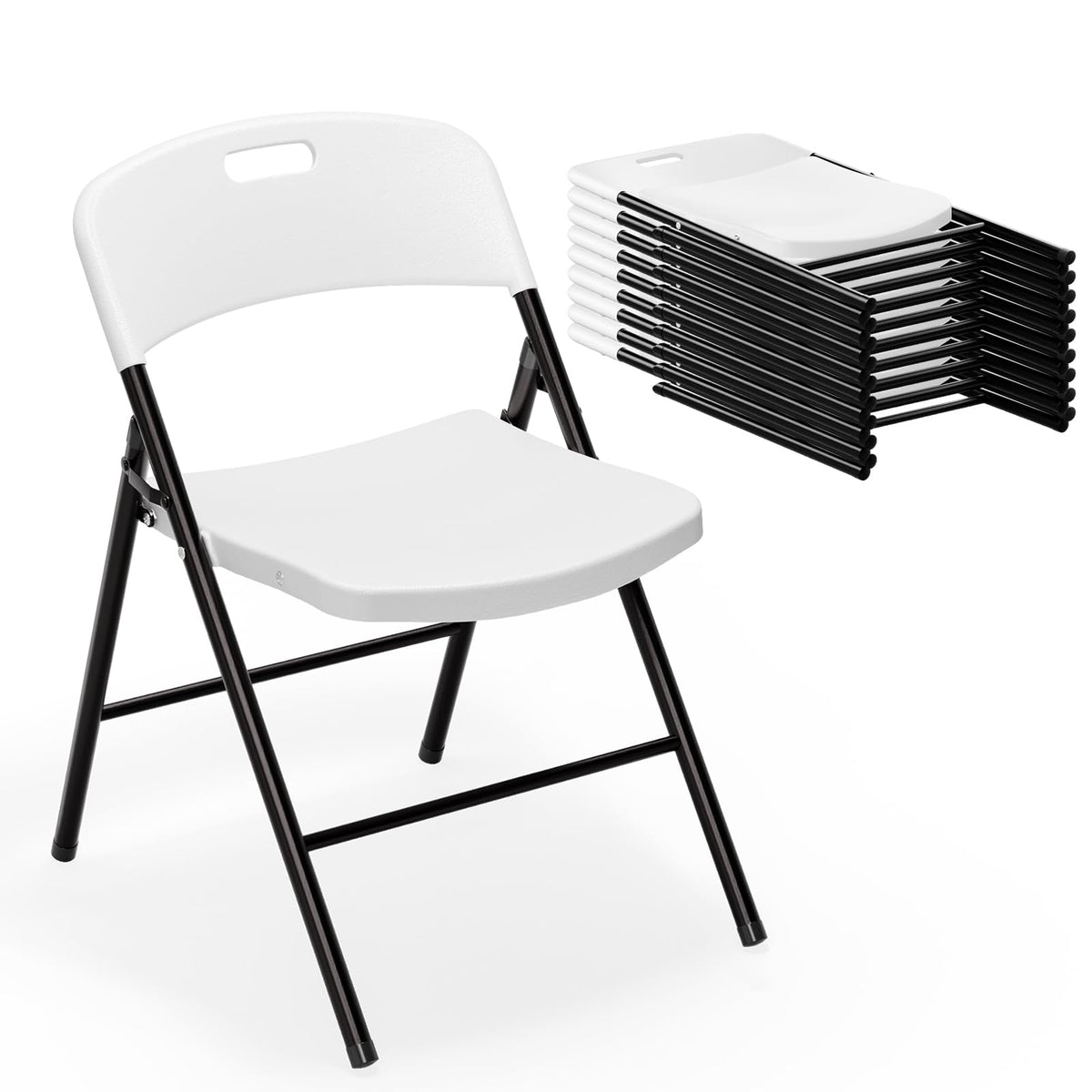 White Plastic Folding Chairs C895718