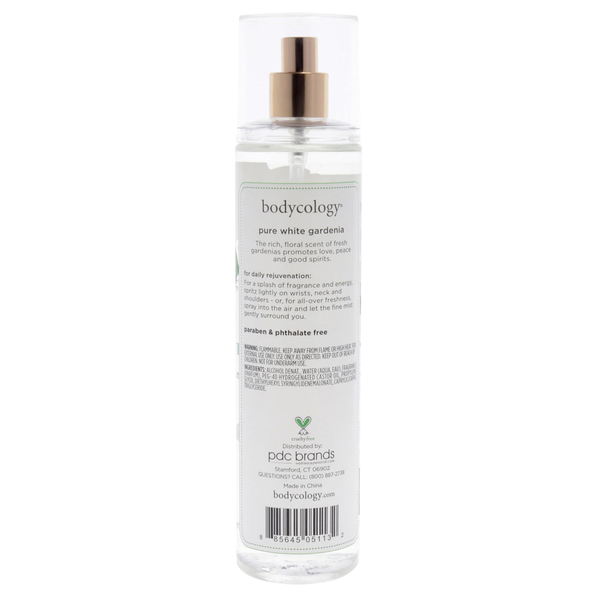 Long-Lasting Fragrance Body Mist, Pure White Gardenia, 8 fl oz B853