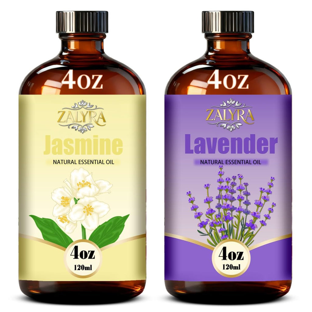 Jasmine&Lavender Essential Oil 4 Fl Oz+0.33 Fl Oz B9996