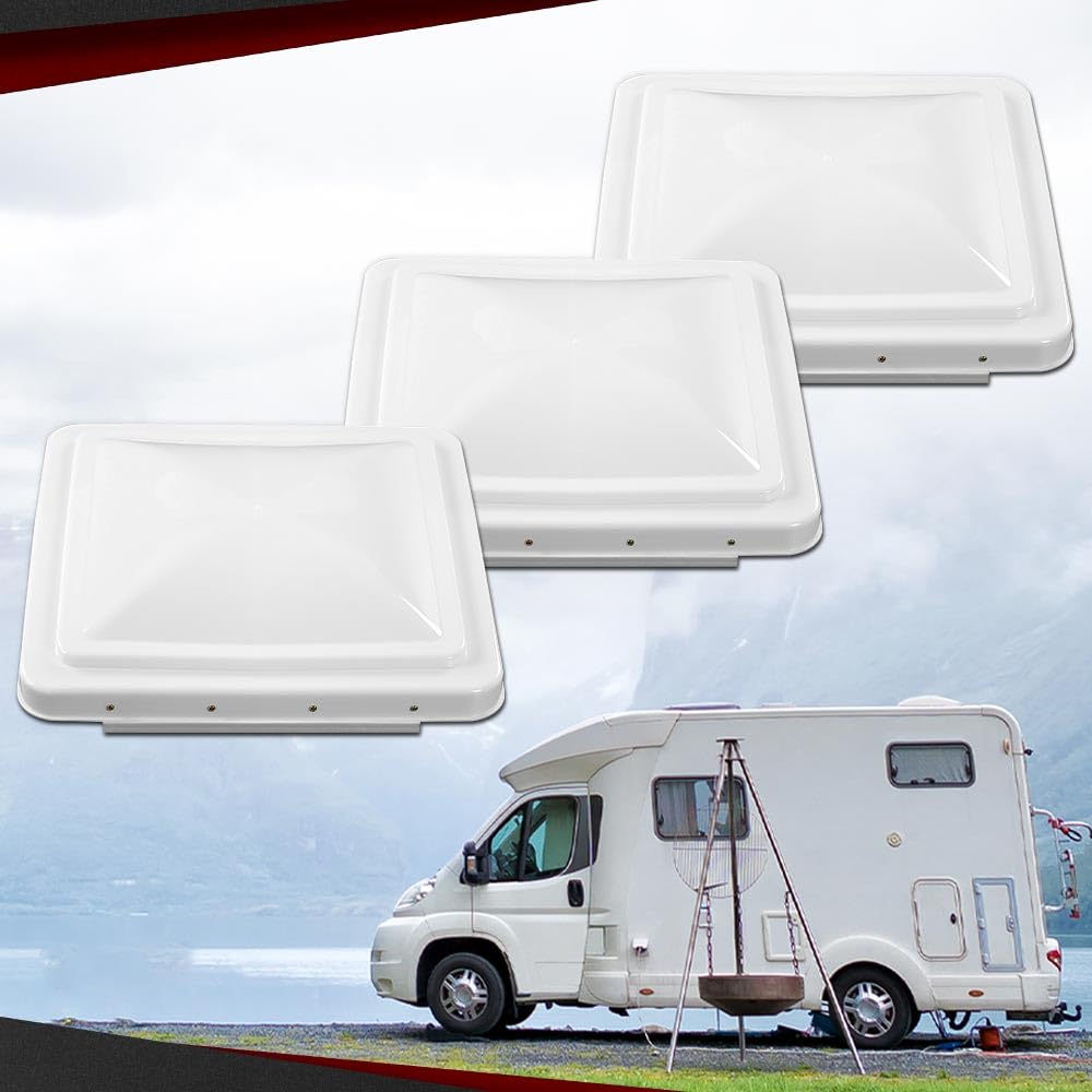 14" x 14" Replacement Roof Vent Cover 3PCS White E48087