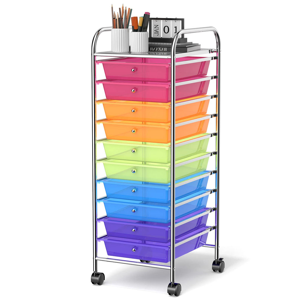 10 Drawer Rolling Storage Cart Organizer Q730175
