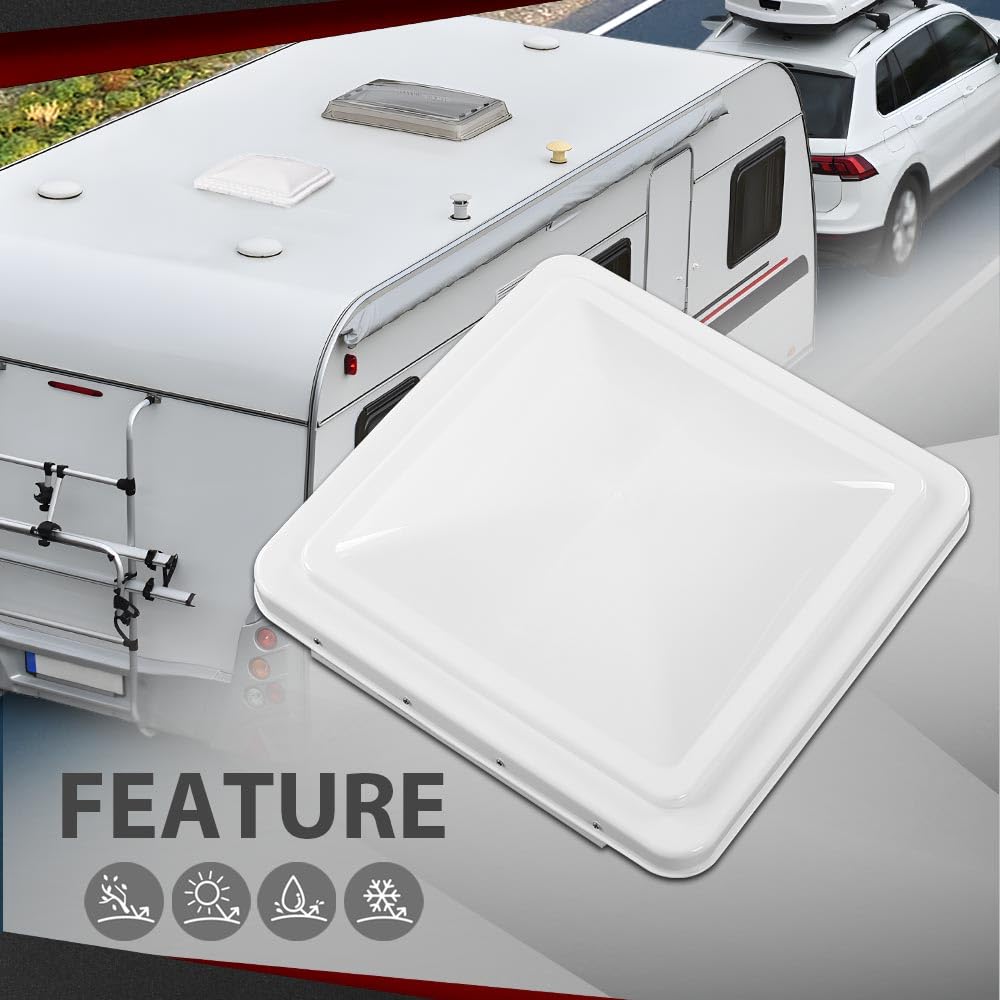 14" x 14" Replacement Roof Vent Cover 3PCS White E48087