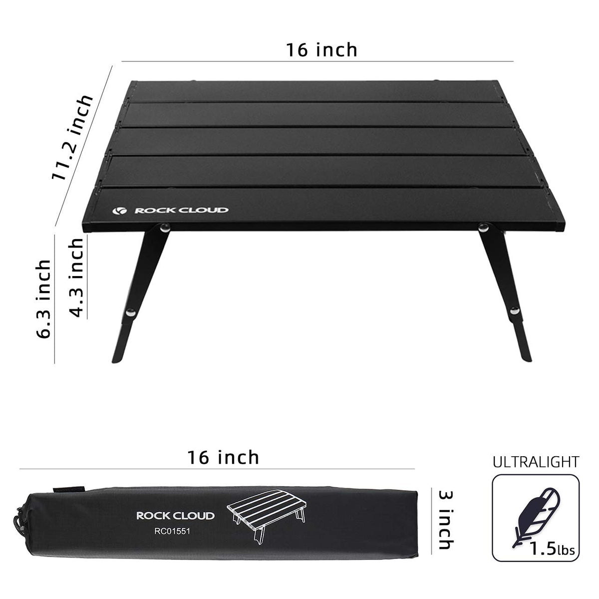 Ultralight Folding Aluminum Camping Table U639671