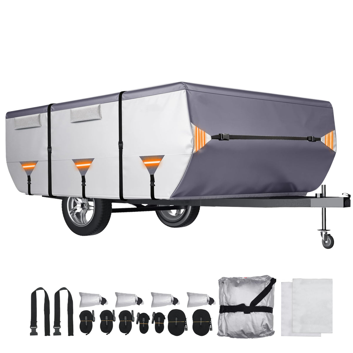14ft-16ft Waterproof Oxford Pop-Up Camper Cover K200224