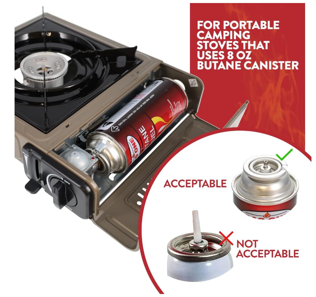 Butane Fuel Canisters 12 Count R445