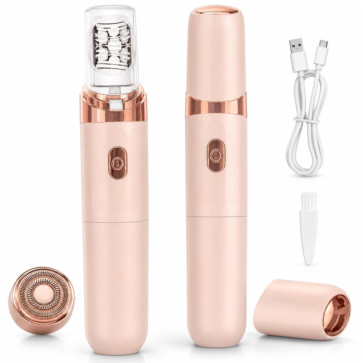 2-in-1 Facial Hair Remover with LED Light A55549