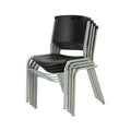 Black Stacking Chair 4 Pack S729