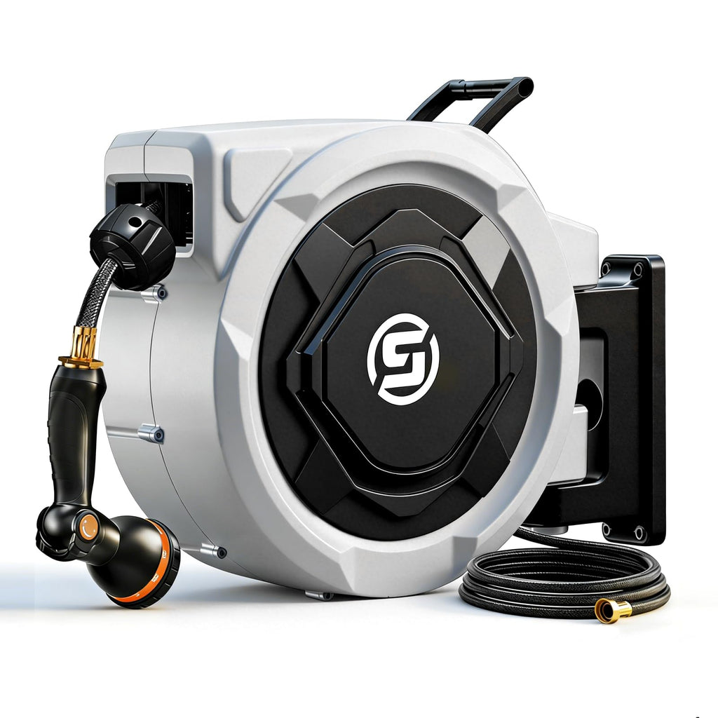 5/8in x 100ft Retractable Garden Hose Reel W9420