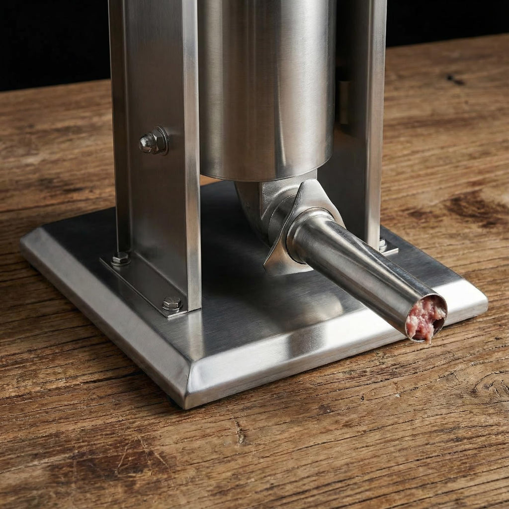 7 L Vertical Stainless Steel Sausage Stuffer with 4 Stuffing Tubes N493554