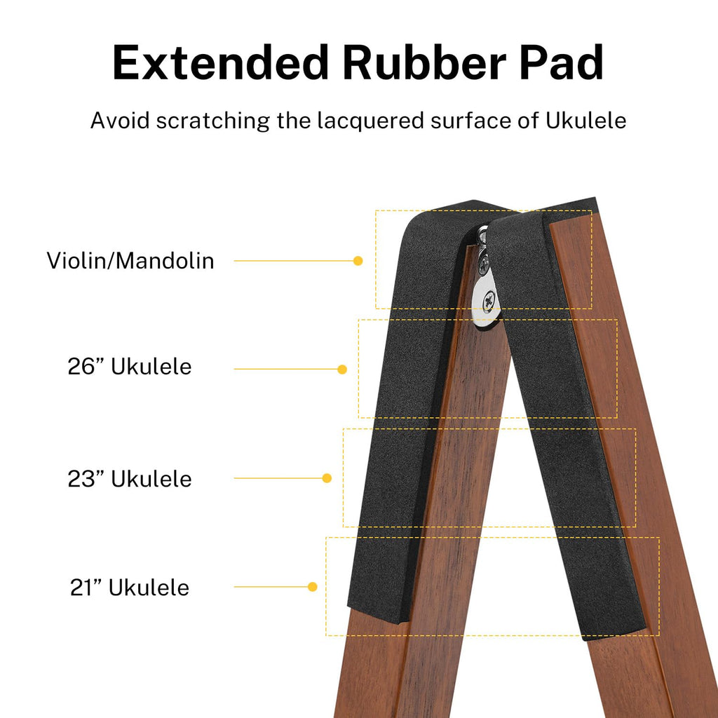 Wood Ukulele Stand Folding Floor Stand Q476044