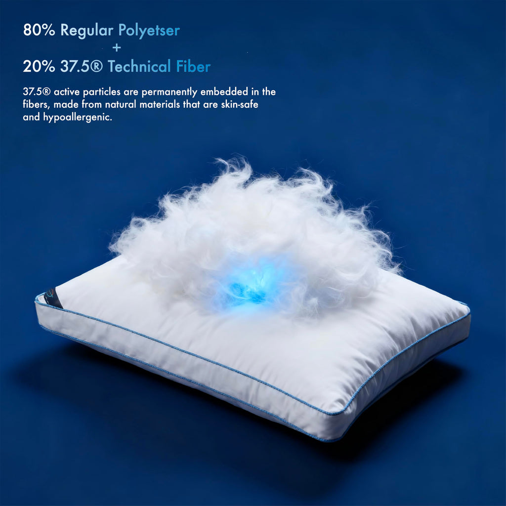 Temperature Regulating King Size Down Alternative Pillow with 2” Gusset R476471