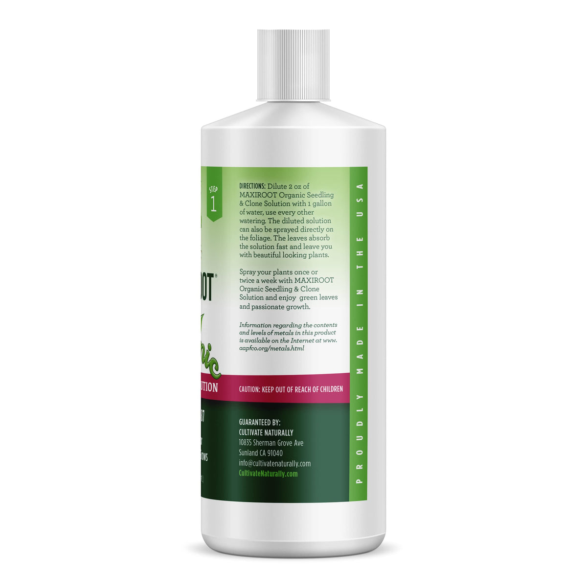 Liquid Fertilizer for Seedlings, Cuttings & Clones, 32 oz V4049