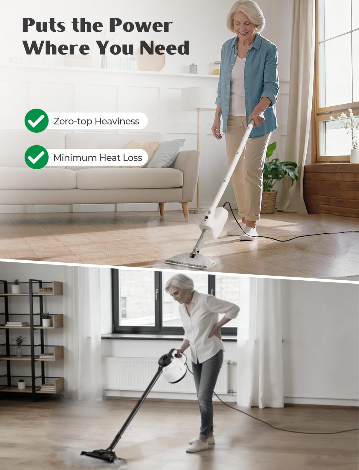 10-in-1 Steam Mop with Detachable Handheld Steamer Y904902