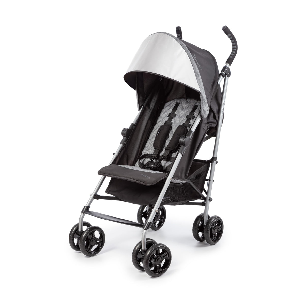 Black & Gray Lightweight Steel Frame Stroller G75376