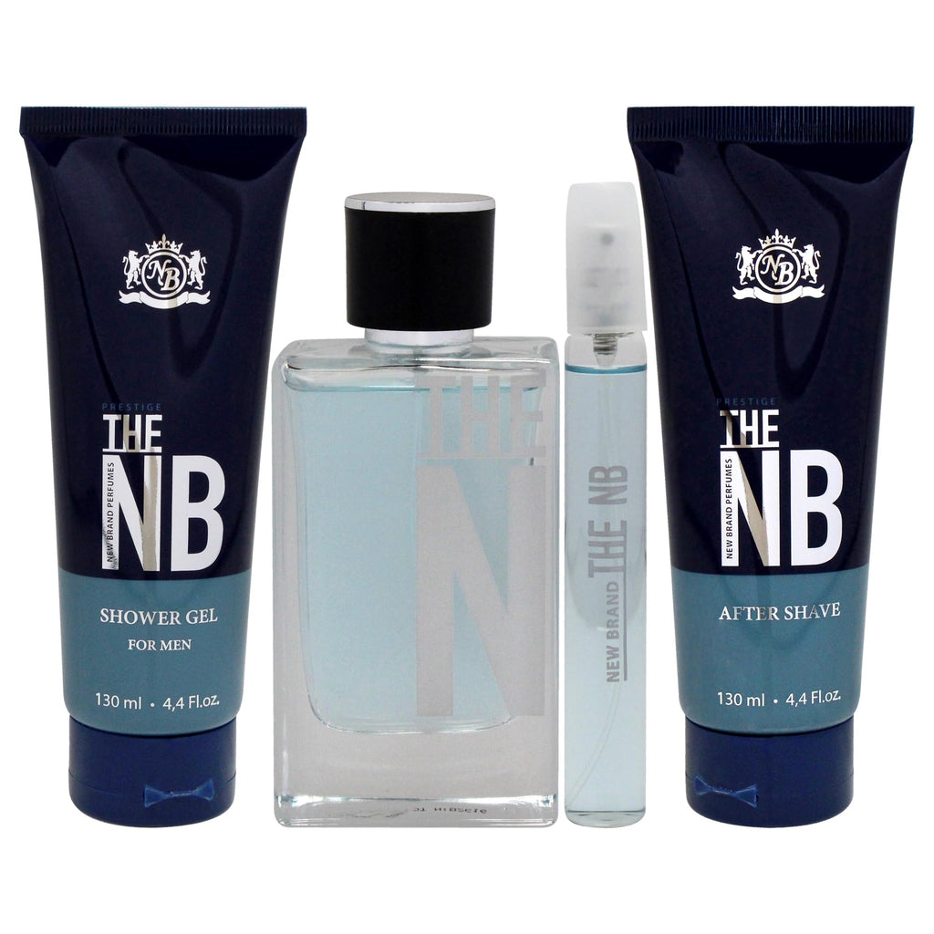4 Pieces Eau de Toilette Spray Shower Gel After Shave Balm Gift Set B2040