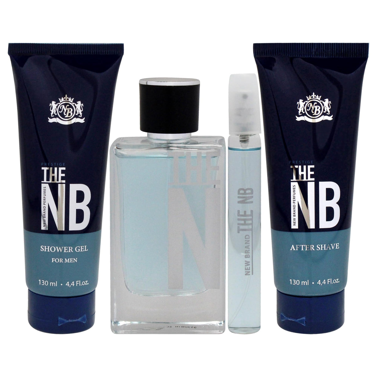 4 Pieces Eau de Toilette Spray Shower Gel After Shave Balm Gift Set B2040