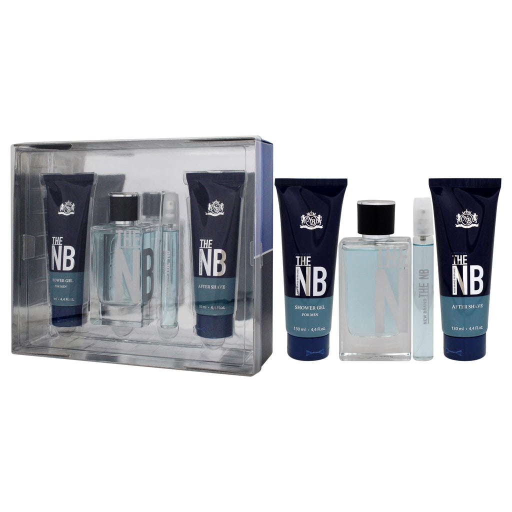 4 Pieces Eau de Toilette Spray Shower Gel After Shave Balm Gift Set B2040