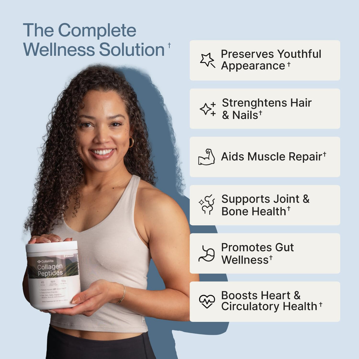 Collagen Peptides Powder Grass-Fed Pasture-Raised Hydrolyzed Type I & III Unflavored 32 oz R639262