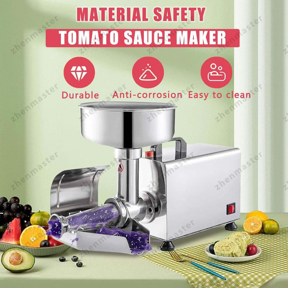 450W Stainless Steel Tomato Strainer I92822