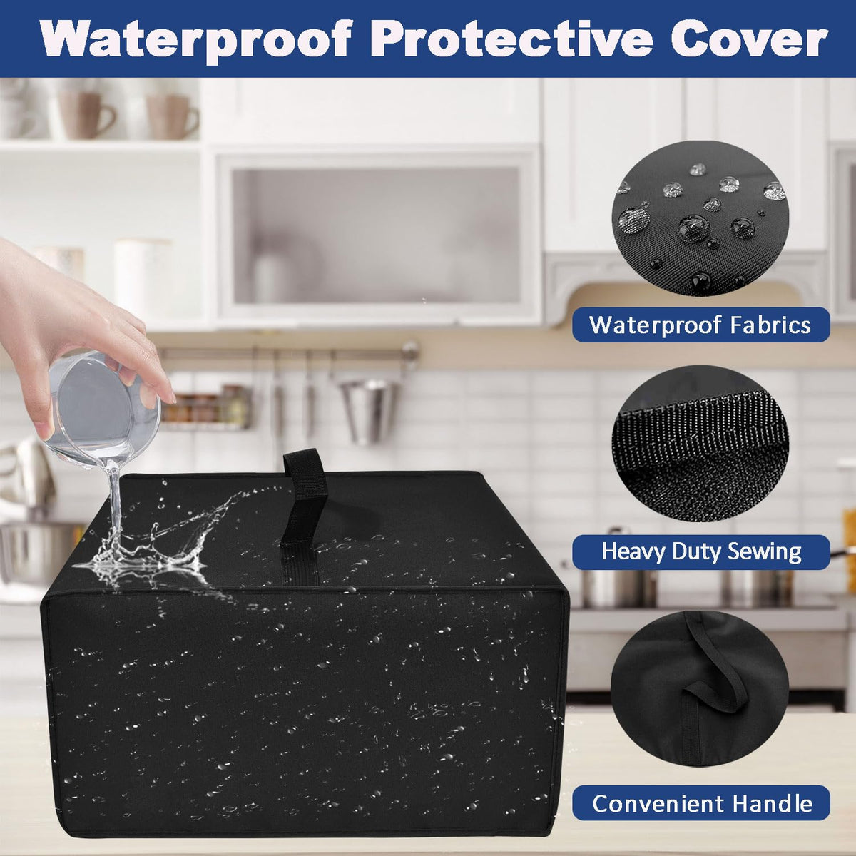 Black Coffee Maker Cover L6078