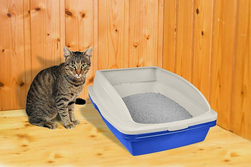 Large Sifting Cat Litter Box with Frame Q7702