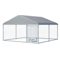 10FT x 10FT Outdoor Dog Kennel with Roof B554654