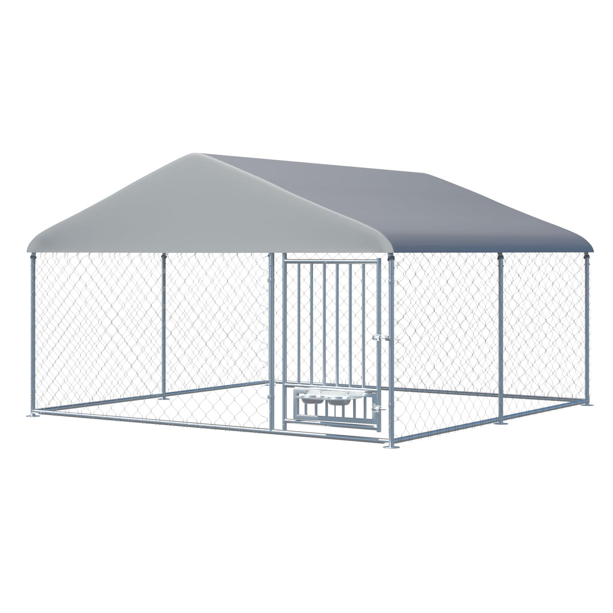 10FT x 10FT Outdoor Dog Kennel with Roof B554654