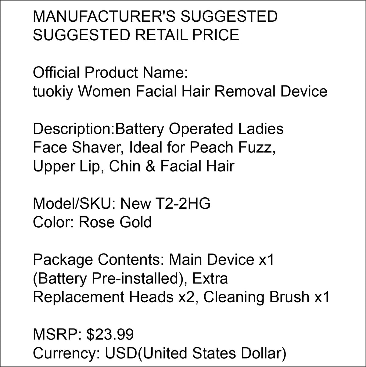 Battery Operated Facial Hair Remover M368