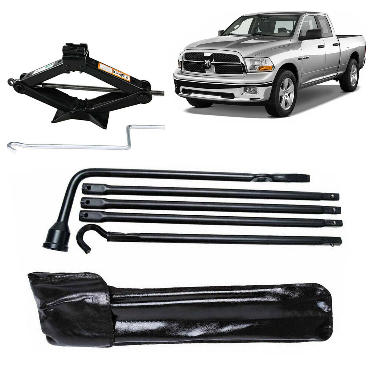 Spare Tire Lug Wrench Tool and 2 Ton Scissor Jack M116558