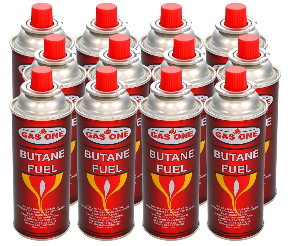 Butane Fuel Canisters 12 Count R445