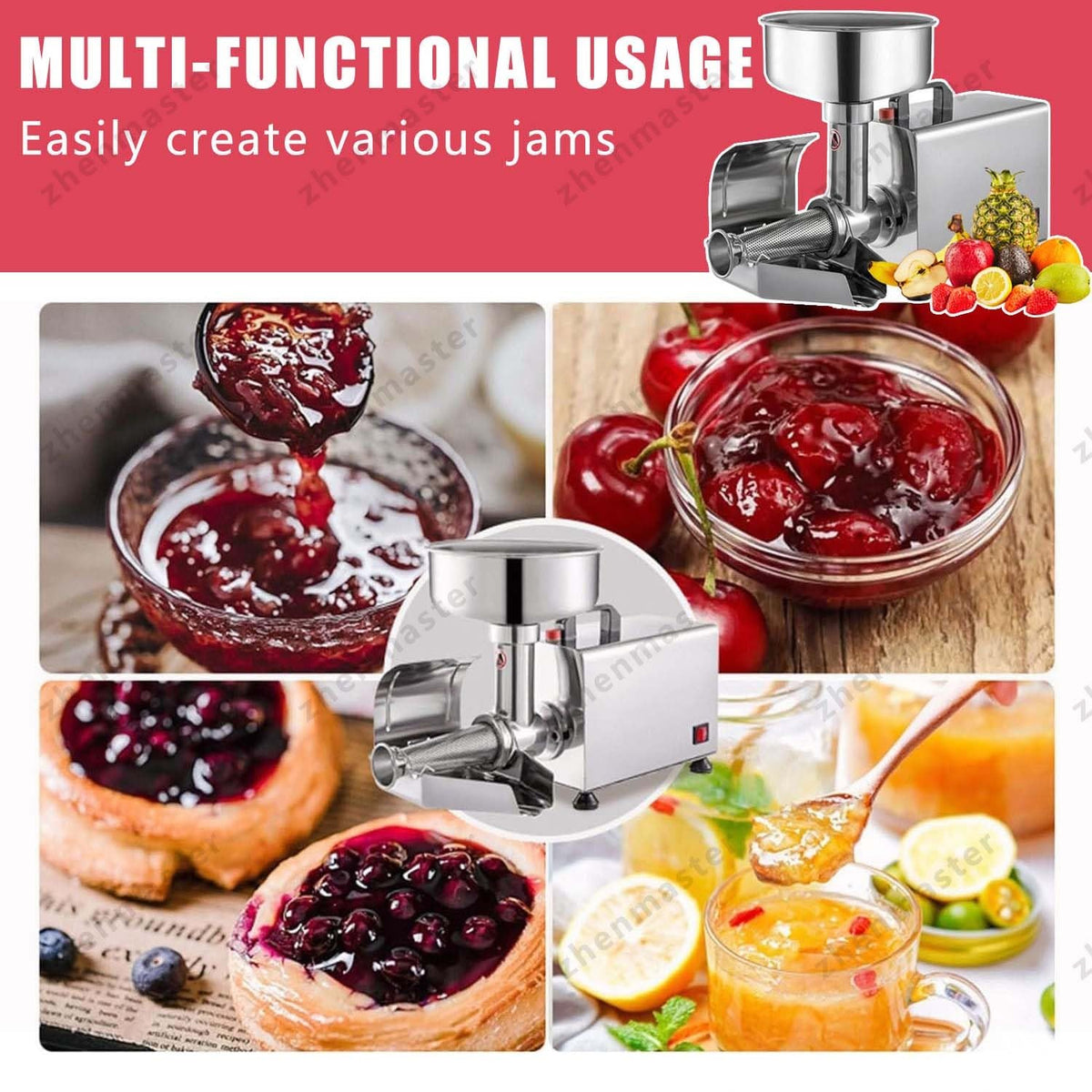 450W Stainless Steel Tomato Strainer I92822
