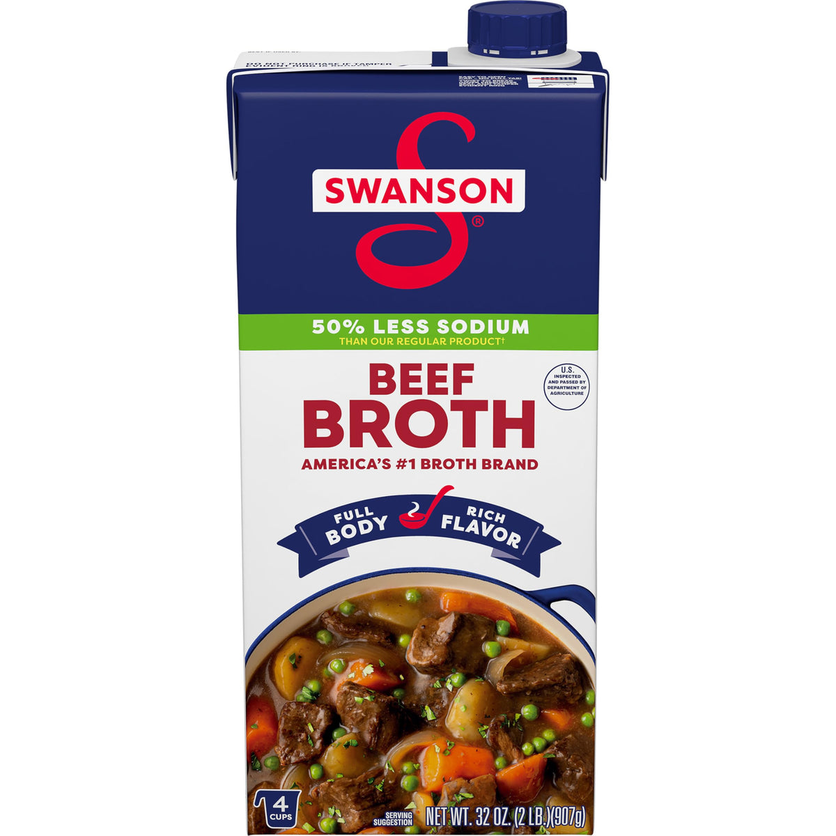 Lower Sodium Beef Broth 32 oz S9032