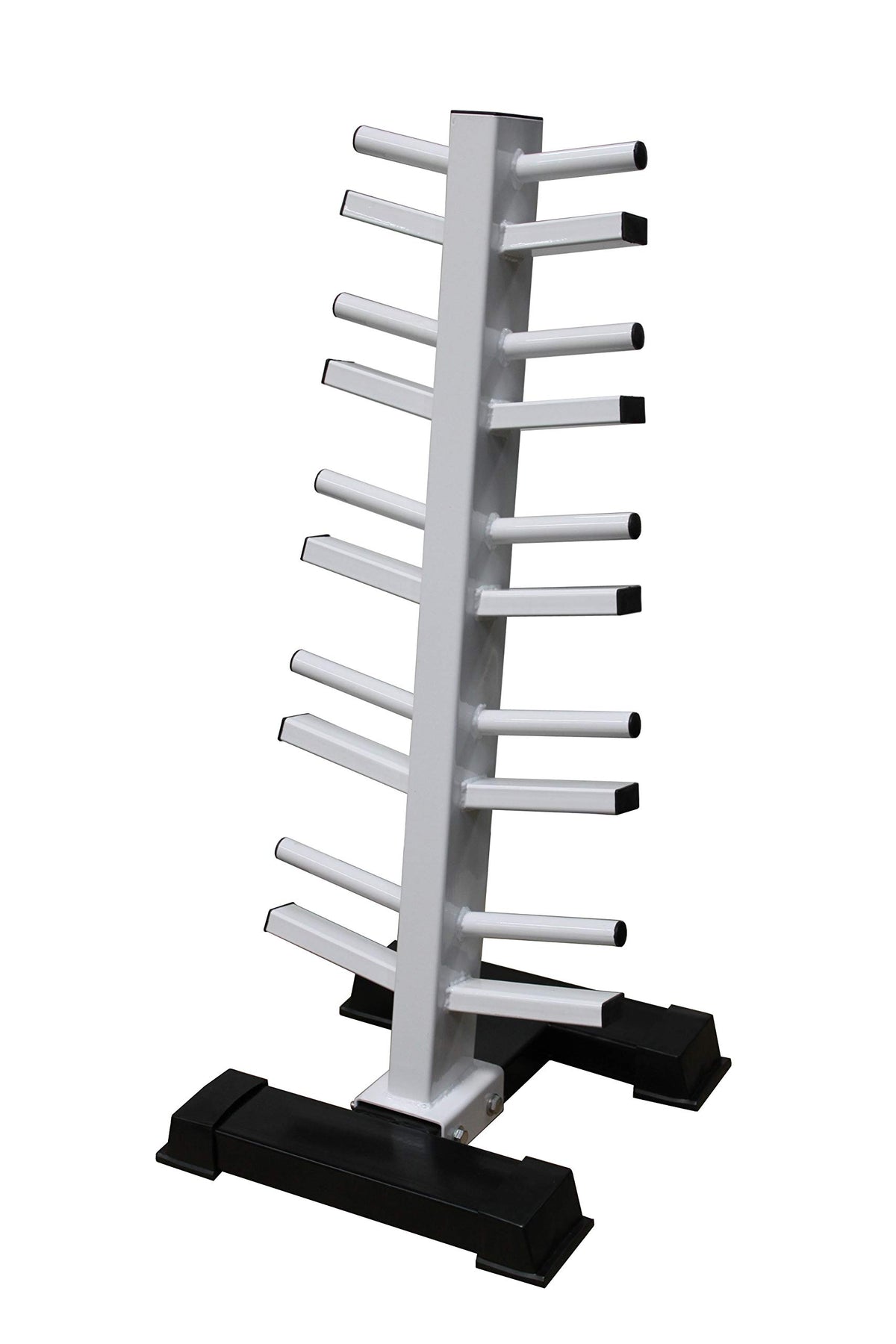 Neoprene Dumbbell Set with White Vertical Dumbbell Rack K2687