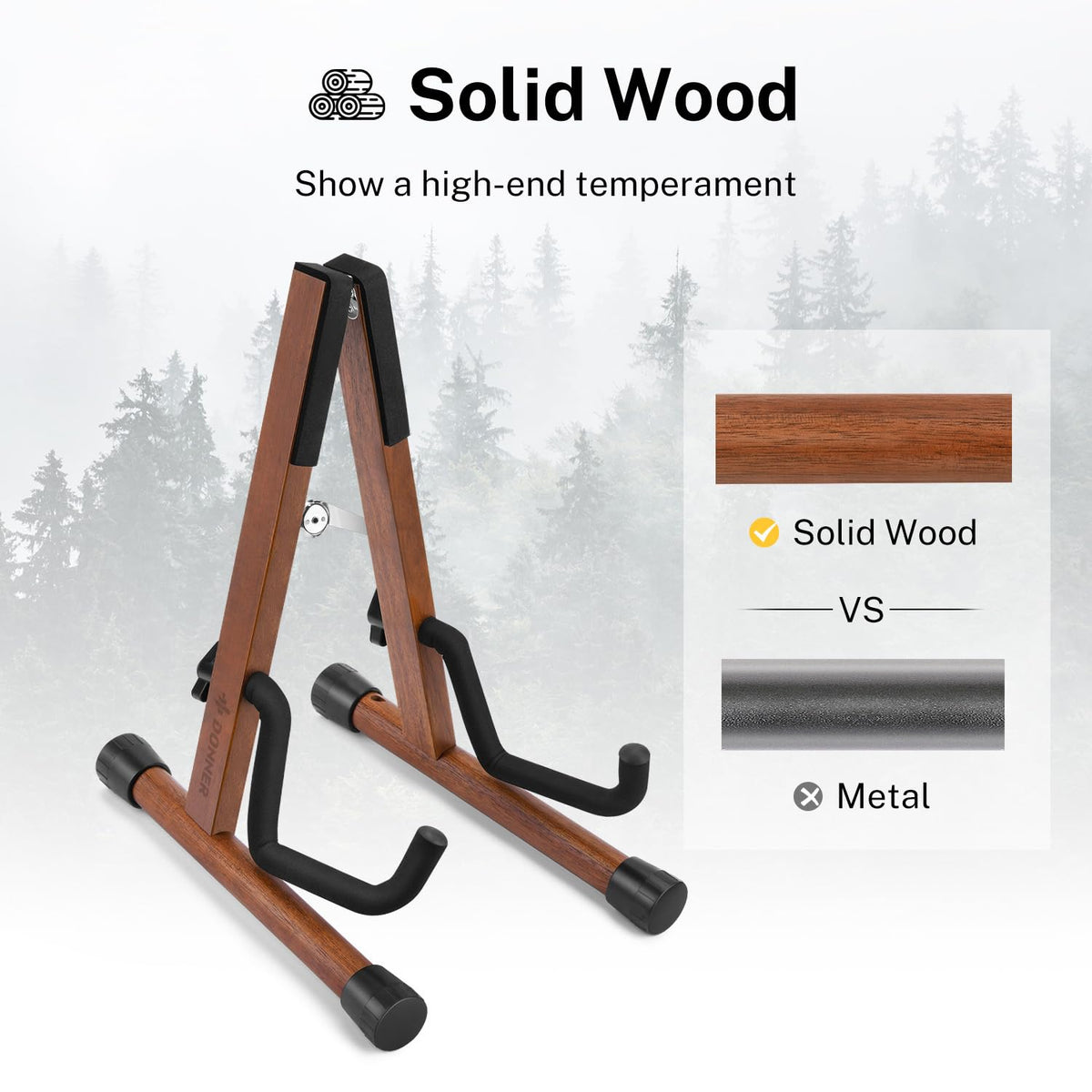 Wood Ukulele Stand Folding Floor Stand Q476044